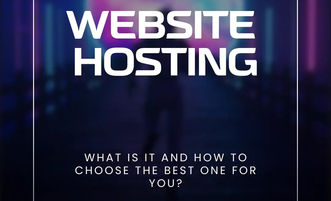 mage with a futuristic background and neon lights, displaying the text 'Website Hosting' in large white letters. Below, in smaller letters, it reads 'What is it and how to choose the best one for you?'. At the bottom, the Solidify Web logo and name appear